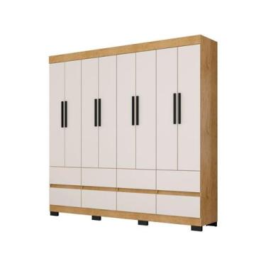 Imagem de Guarda Roupa Esmeralda 8 Portas 8 Gavetas Sem Espelho - ARAPLAC MÓVEIS
