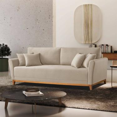 Imagem de Sofa Fixo Brasil 210cm com Braco 10 cm Meu sofa Online