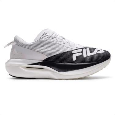 Imagem de Tênis Fila Racer Carbon 3 Masculino, 41, Branco, Preto