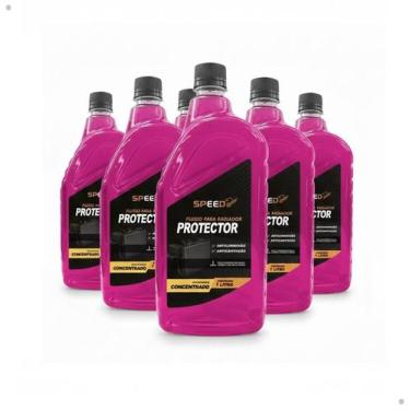 Imagem de Kit 6 Aditivo Fluido Radiador Concentrado Protector 1 Litro - 6Unidade