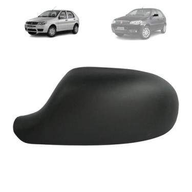 Imagem de Capa retrovisor fiat palio 2011 a 2014 preta lado esquerdo - BLAWER