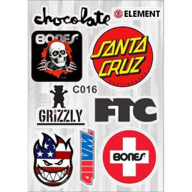 Imagem de Cartela De Adesivos - C016 - Carro - Moto - Caminhão - Bike - Stickers