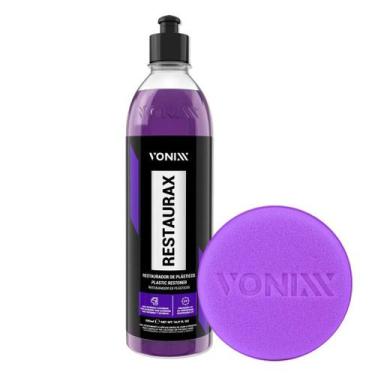 Imagem de Restaura Plásticos + Aplicador Espuma Restaurax 500ml Vonixx