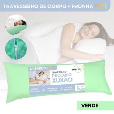 Imagem de Travesseiro de Corpo Xuxão 135x45cm Antialérgico Fibra Siliconada Conf