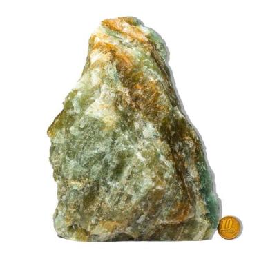 Imagem de 01 Ônix Verde Pé Serrado 12 a 16cm 1 a 2kg Tipo B - Cristaisdecurvelo