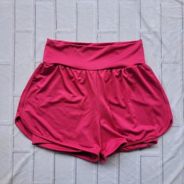 Imagem de Short Duplo Fitness Academia Feminino Short Treino Caminhada - PIJAMAS
