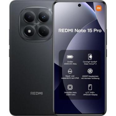 Imagem de Xiaomi Redmi Note 15 Pro Black 8GB RAM 256GB Dual Chip - Xiaomi Redmi 