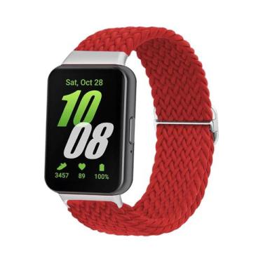 Imagem de Pulseira Ajustável De Nylon Trançado Para Samsung Galaxy Fit 3 - Subst