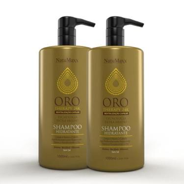 Imagem de Kit 2 Shampoo Hidratante Oro Therapy 24K NatuMaxx 1 litro