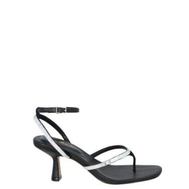 Imagem de Sandália Luiza Barcelos Salto Médio Preto-Feminino