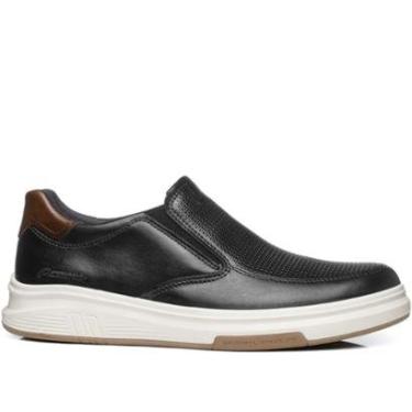 Imagem de Tênis Casual Pegada Masculino em Couro Preto 112303-07-Masculino