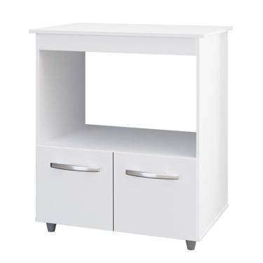 Imagem de Balcao Multiuso C- Tampo 83 Cm 2p Angela Mobbs Branco