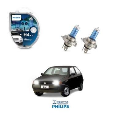 Imagem de Lâmpadas Farol Volkswagen Gol Philips H4 CrystalVision