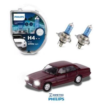 Imagem de Lâmpadas Farol GM Caravan Comodoro/Diplomata Philips H4 CrystalVision