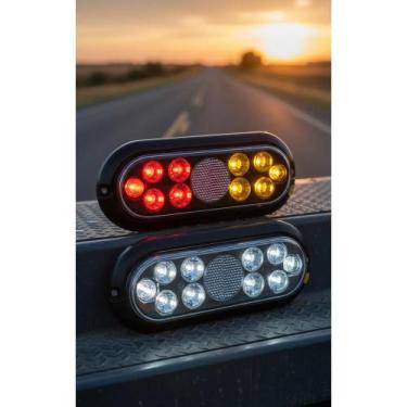 Imagem de Lanterna LED Cristal Carretinha Trailer 12V C/ Seta - Congratulations 