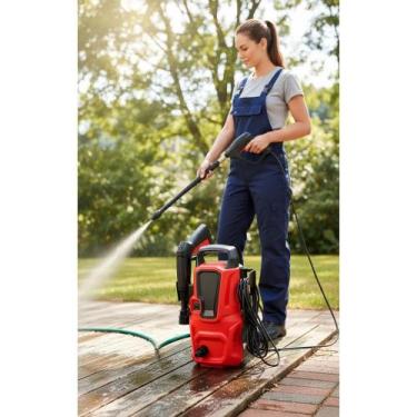 Imagem de Lavadora Alta Pressão 1000W 1305PSI Vermelha - Mangueira 3m - Congratu