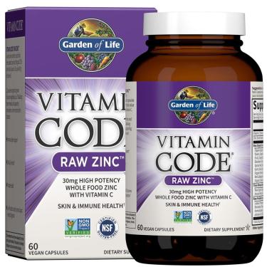 Imagem de Suplementos Garden Of Life Zinc 30Mg Com Vitamina C Vegana-Unissex