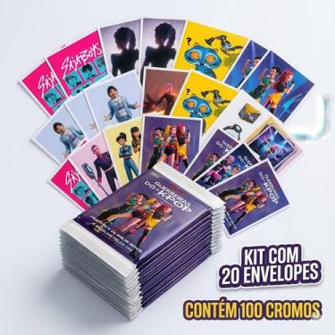 Imagem de Kit Figurinhas Guerreiras do K-Pop Oficial 20 Envelopes (100 Cromas) -