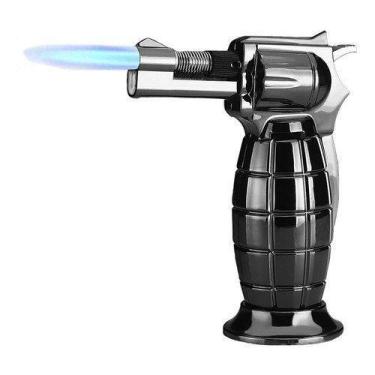 Imagem de Isqueiro Tocha Flamejante Maçarico Portátil Culinário Automático à Gás