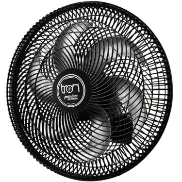 Imagem de Ventilador Oscilante Premium de Parede 50cm PP Preto 127 Volts - 51.01-1246 - TRON