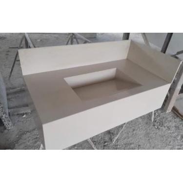 Imagem de Bancada cuba esculpida porcelanato 80x45 - Marmoraria Granforte