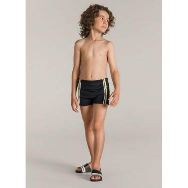 Imagem de Sunga em Malha UV Infantil Brandili, Preto, 1