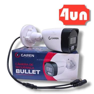 Imagem de Kit 04 Câmera Segurança Bullet Full Hd Infravermelho 2.8mm - GAREN