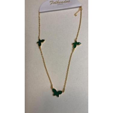 Imagem de Colar semijoia folheado a ouro 18k, 50 cm + 3 cm de extenso - Maria gl