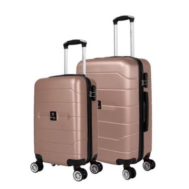 Imagem de Kit de malas de viagem P e M Tokio Swiss Move, Rose