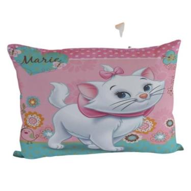 Imagem de Fronha 70x50 cm Infantil Personalizada Capa de Travesseiro Gata Marie 