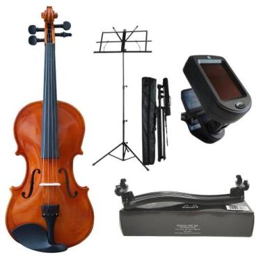 Imagem de Kit Violino Jahnke Natural Completo com Acessórios