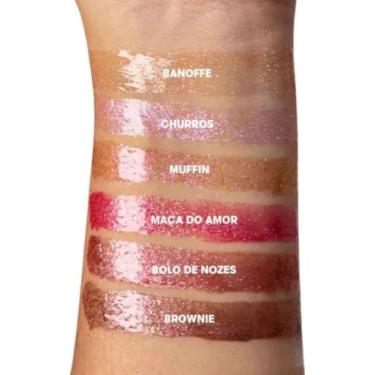 Imagem de Gloss Labial Melu 3,2g- ESCOLHA SUA COR Cor:BROWNIE - Melu By Ruby Ros