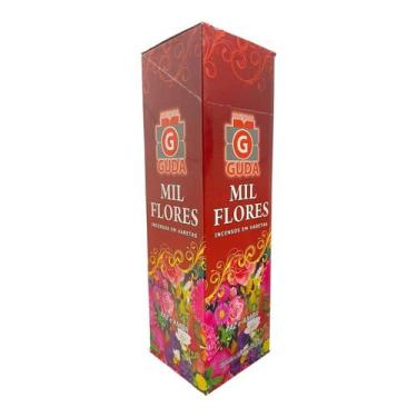 Imagem de Incenso Mil Flores Guda Indiano 25 Caixas com 7 Varetas - Lua Mística 