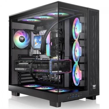 Imagem de Gabinete Gamer Thermaltake View 380 XL TG, ARGB, Mid Tower, Vidro Temp