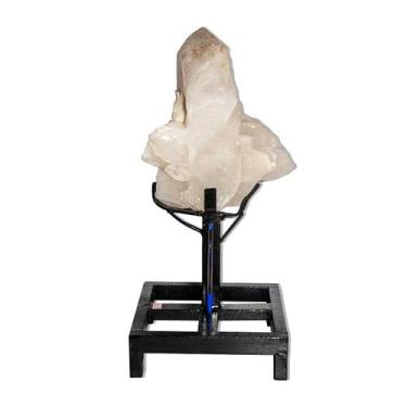Imagem de Drusa Quartzo Cristal Pedra Natural Bruto 30cm 8,3kg na Base - Cristai