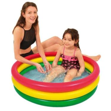Imagem de Piscina Infantil Inflável Colorida 95 Litros Para Criança - Brizi