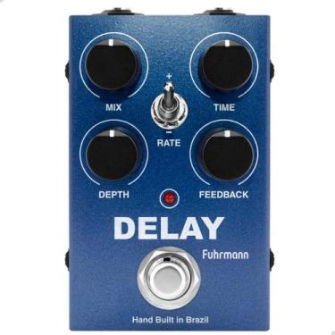 Imagem de Pedal De Efeito Analógico Mini Modulation Delay Fuhrmann, Azul