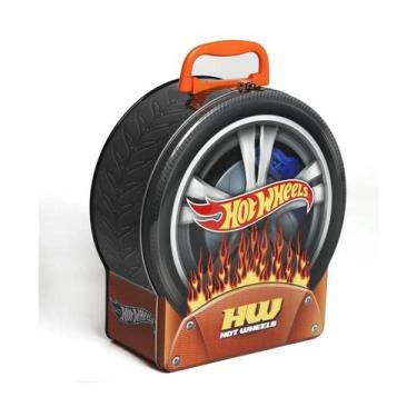 Imagem de Maleta hot wheels porta carrinho roda metálica - fun f01322