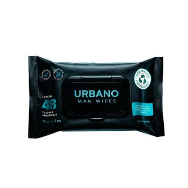 Imagem de Lenço Umedecido Masculino Urbano Wipes 48 Lenços