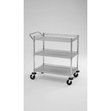 Imagem de Carrinho com Rodas e 3 Prateleiras Ajustáveis - Congratulations Store