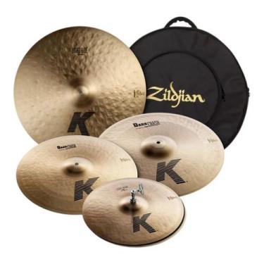 Imagem de Kit de Pratos Zildjian K Series KP100 15HH 17CR 19CR 22RD