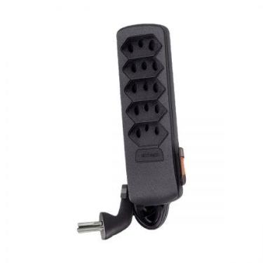 Imagem de Filtro de linha 5 tomadas 10A bivolt plug 90º 500094 - Force Line