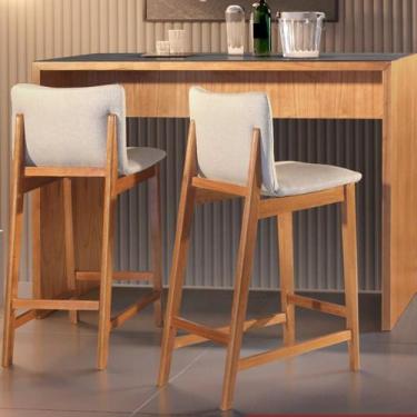 Imagem de Bancada Nadir com Tampo de Vidro 4mm Espresso Móveis Cinamomo/Preto