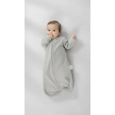 Imagem de Saco de Dormir Bebê Manga Longa 0-3 Meses Cinza - Congratulations Stor