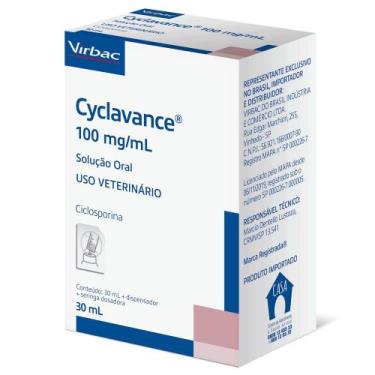 Imagem de Cyclavance 100mg/ml 30ml Virbac Dermatite Atópica Em Cães