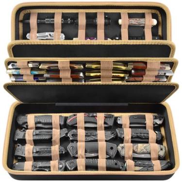 Imagem de Estojo Expositor para Facas Boobowl com 64+ Bolsos para Canivetes