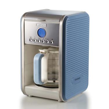 Imagem de Cafeteira Elétrica Programável Ariete Vintage 1342 Vidro 12 Xícaras Azul Retrô 900W 110V