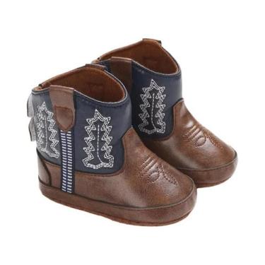 Imagem de Sapatos Para Bebês De 0 a 18 Meses, Botas De Denim Com Sola Média, Que