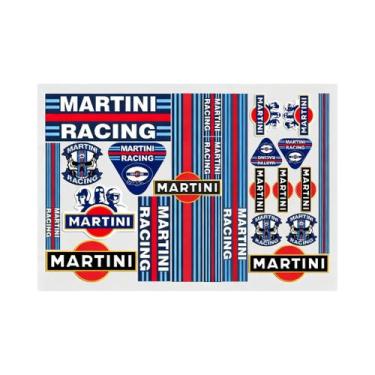 Imagem de Adesivo De Vinil Estilo Martini Racing, Adesivo Durável Para Carro, Mo