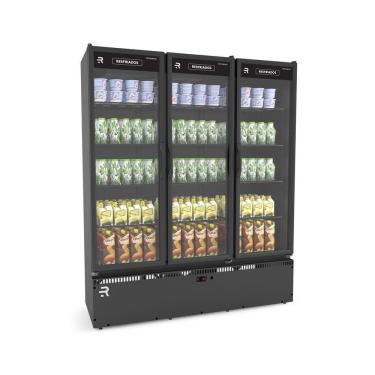 Imagem de Auto Serviço Vanguard Resfriados Expositor Vertical Refrimate ASVR3PPP 3 Portas Preto 220V